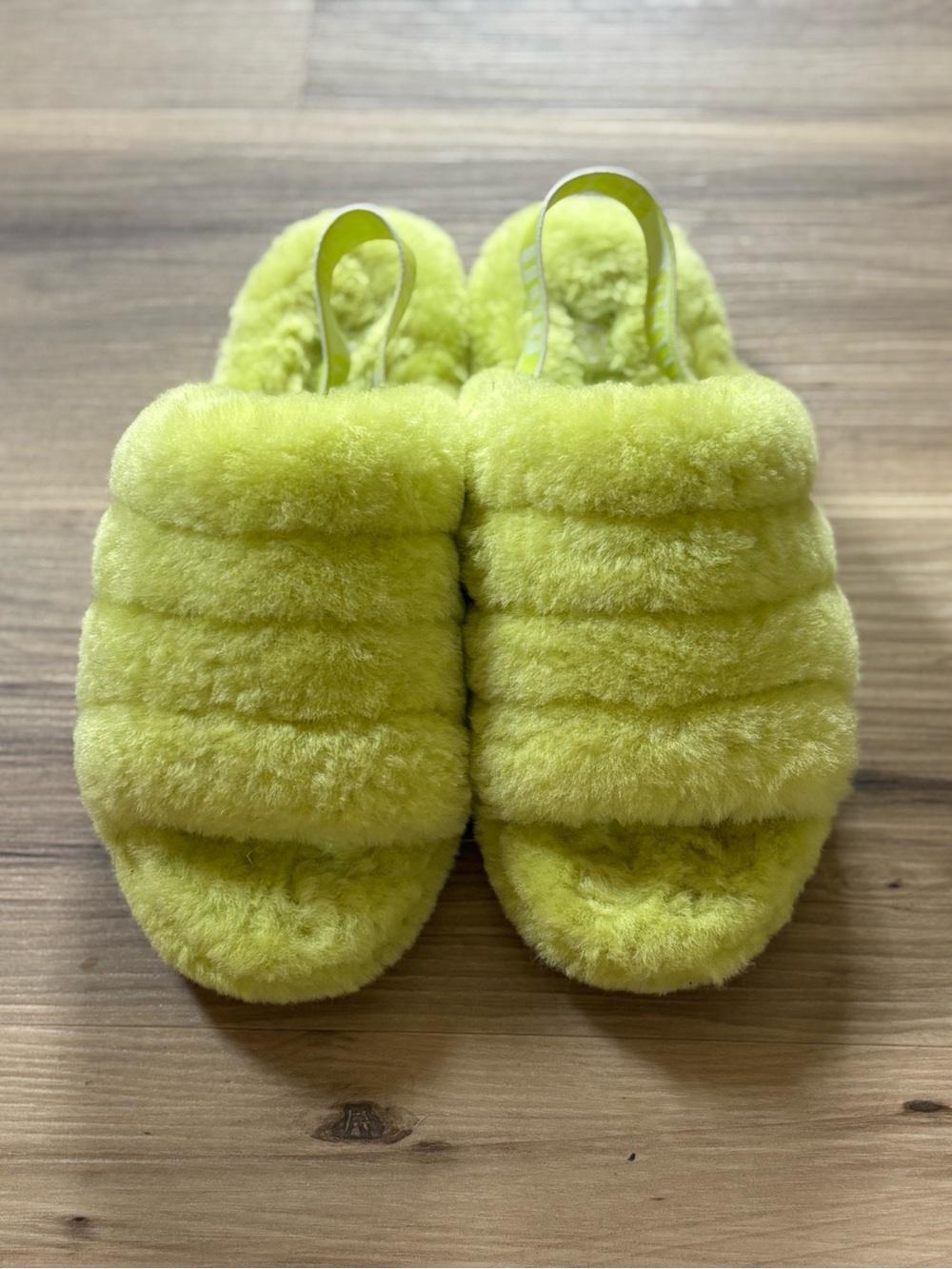 UGG Slide Slippers in Bright Lime